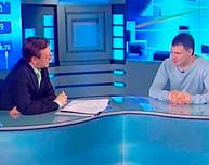 Гость студии председатель клуба болельщиков ФК «Томь» Александр Никулин, 2012 год